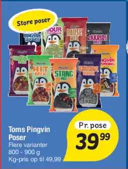 Fakta Tyskland Toms Pingvin Poser tilbud