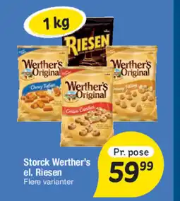 Fakta Tyskland Storck Werther's el. Riesen tilbud