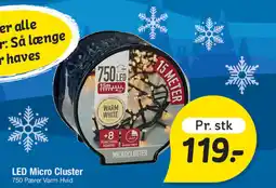 Fakta Tyskland LED Micro Cluster 750 Pærer Varm Hvid tilbud