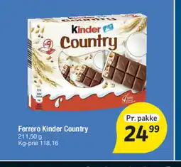 Fakta Tyskland Ferrero Kinder Country tilbud
