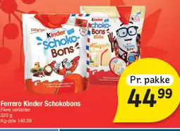 Fakta Tyskland Ferrero Kinder Schokobons tilbud