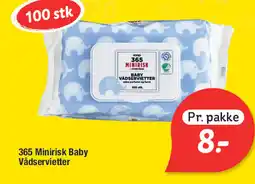 Fakta Tyskland 365 Minirisk Baby Vådservietter tilbud