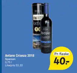 Fakta Tyskland Antano Crianza 2018 Spanien tilbud