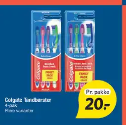 Fakta Tyskland Colgate Tandbørster 4-pak tilbud
