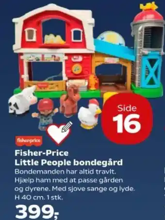 Kvickly Fisher-Price Little People bondegård tilbud