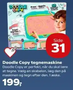 Kvickly DOODLE COPY tegnemaskine tilbud