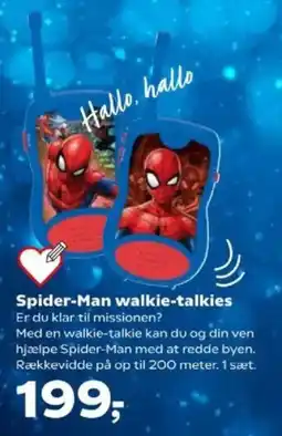 Kvickly Spider-Man walkie-talkies tilbud