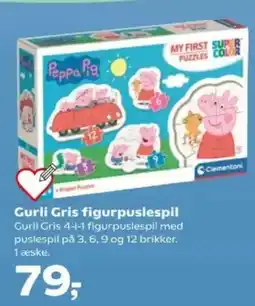 Kvickly PEPPA PIG Gurli Gris figurpuslespil tilbud