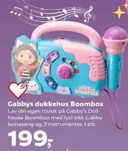 Kvickly Gabbys dukkehus Boombox tilbud