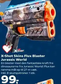 Kvickly X-SHOT Skins Flux Blaster Jurassic World tilbud