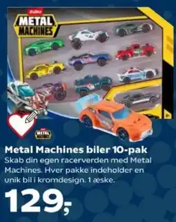 Kvickly ZURU Metal Machines biler 10-pak tilbud