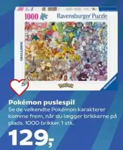Kvickly POKEMON puslespil tilbud