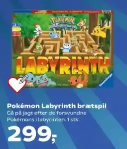 Kvickly POKEMON Labyrinth brætspil tilbud