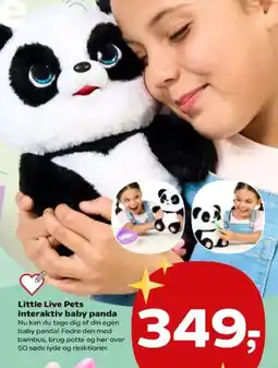 Kvickly Little Live Pets interaktiv baby panda tilbud