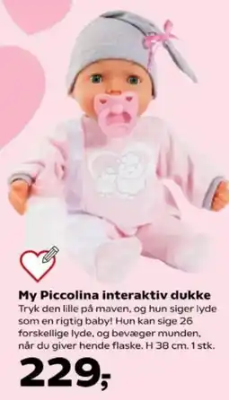 Kvickly My Piccolina interaktiv dukke tilbud