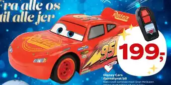 Disney Cars fjernstyret bil
