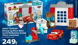 Kvickly LEGO Duplo disney og pixar biler lynet mcqueens besøg i docs værksted tilbud