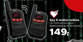 Kvickly Spy X walkie-talkies tilbud
