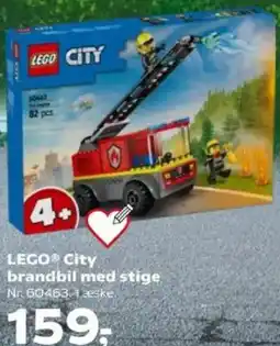 Kvickly LEGO City brandbil med stige tilbud