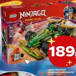 Kvickly LEGO Ninjago lloyds pull-back-racerbil tilbud