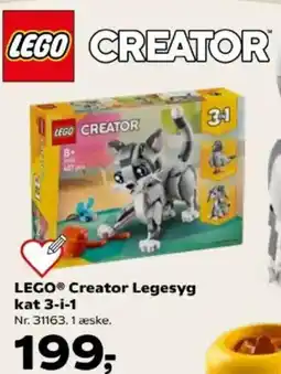 Kvickly LEGO Creator Legesyg kat 3-i-1 tilbud