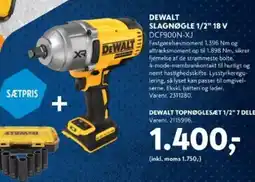Davidsen DEWALT Slagnøgle 1/2" 18 V tilbud