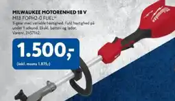 Davidsen MILWAUKEE Motorenhed 18 v tilbud