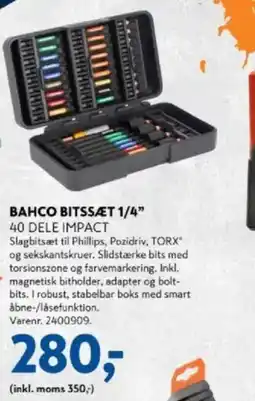 Davidsen BAHCO Bitssæt 1/4" tilbud