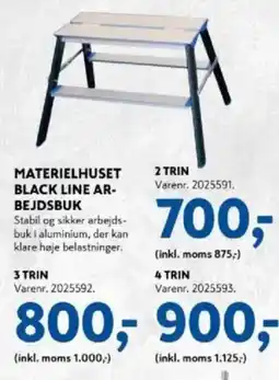 Davidsen Materielhuset black line ar- bejdsbuk tilbud