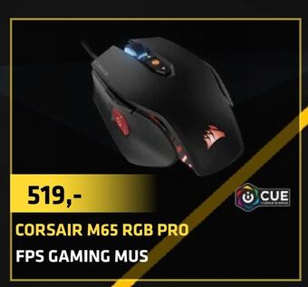 LabTech Data Corsair m65 rgb pro fps gaming mus tilbud