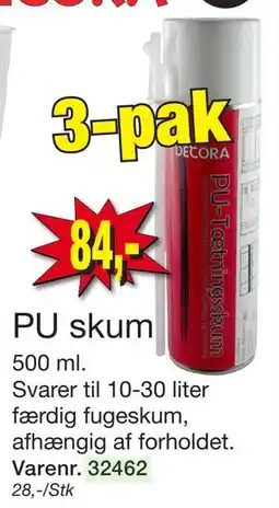 Harald Nyborg PU skum, DKK 84 tilbud