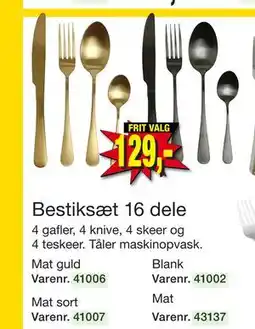 Harald Nyborg Bestiksæt 16 dele, DKK 129 tilbud