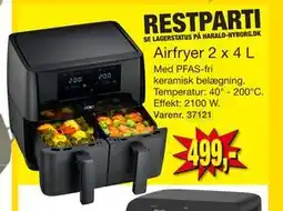 Harald Nyborg Airfryer 2 x 4 L, DKK 499 tilbud