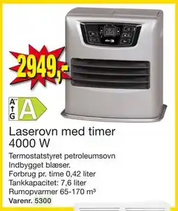 Harald Nyborg Laserovn med timer 4000 W, DKK 2949 tilbud
