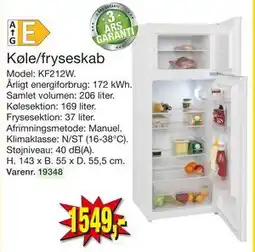 Harald Nyborg Køle/fryseskab, DKK 1549 tilbud