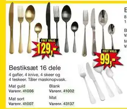 Harald Nyborg Bestiksæt 16 dele, DKK 99 tilbud