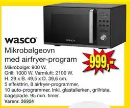 Harald Nyborg Mikrobølgeovn med airfryer-program, DKK 999 tilbud