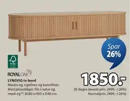 JYSK LYNGVIG tv-bord, DKK 1850 tilbud