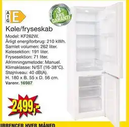 Harald Nyborg Køle/fryseskab, DKK 2499 tilbud