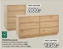 JYSK TRANUM kommode tilbud