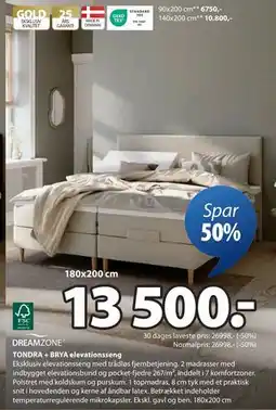 JYSK TONDRA + BRYA elevationsseng tilbud