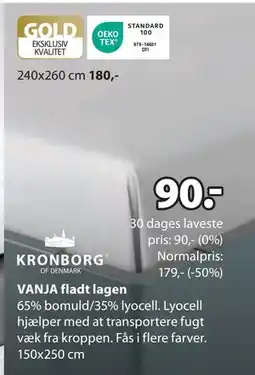 JYSK VANJA fladt lagen tilbud