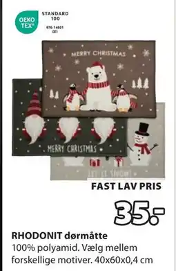 JYSK RHODONIT dørmåtte, DKK 35 tilbud