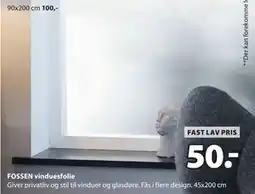 JYSK FOSSEN vinduesfolie tilbud