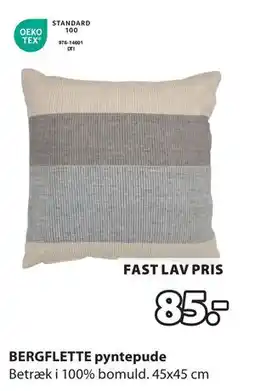 JYSK BERGFLETTE pyntepude, DKK 85 tilbud