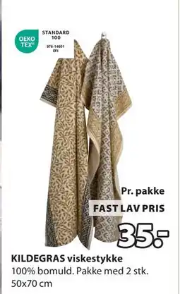 JYSK KILDEGRAS viskestykke, DKK 35 tilbud