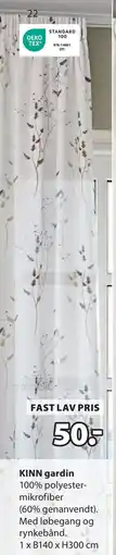 JYSK KINN gardin, DKK 50 tilbud