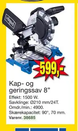 Harald Nyborg Kap- og geringssav 8”, DKK 599 tilbud