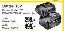 Harald Nyborg Batteri 18V tilbud