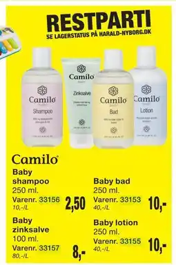 Harald Nyborg Baby shampoo, DKK 2.5 tilbud